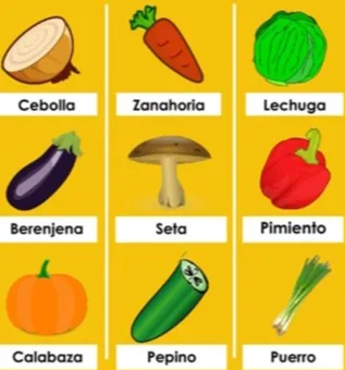 İspanyolca DELE A1 Sebzeler 